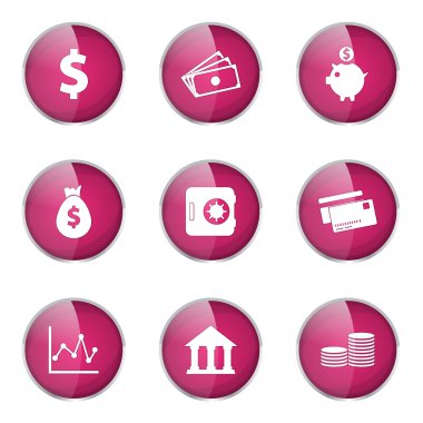 Finans bankacılık Icon set