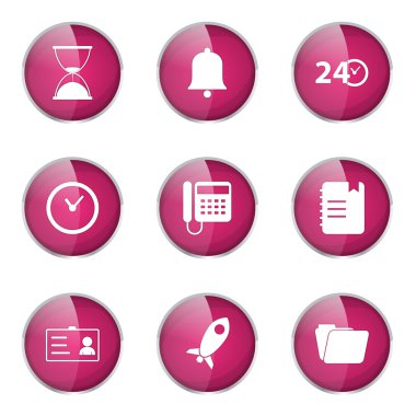 zaman süresi Icon set