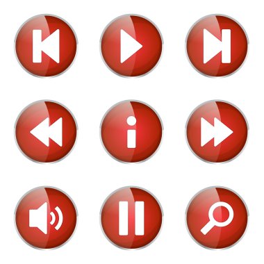 Çoklu ortam denetleyicisi Icon set