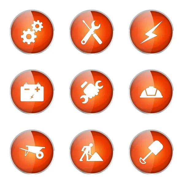 Construction Tools Icon Design Set — Stock Vector