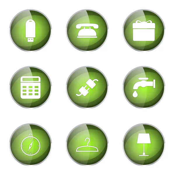 Conjunto de ícones de equipamentos de casa — Vetor de Stock