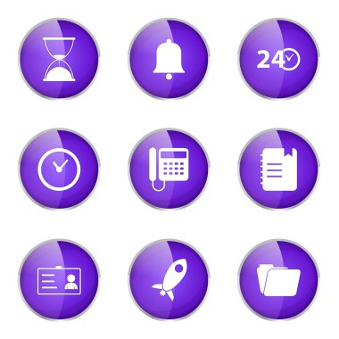 zaman süresi Icon set