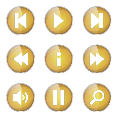 Çoklu ortam denetleyicisi Icon set