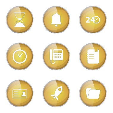 zaman süresi Icon set