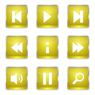 Çoklu ortam denetleyicisi Icon set