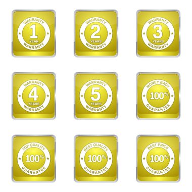 garanti garanti mühür Icon set