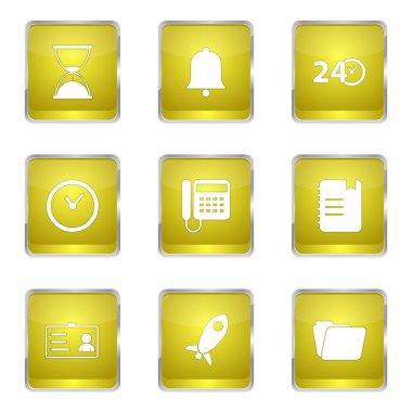 zaman süresi Icon set