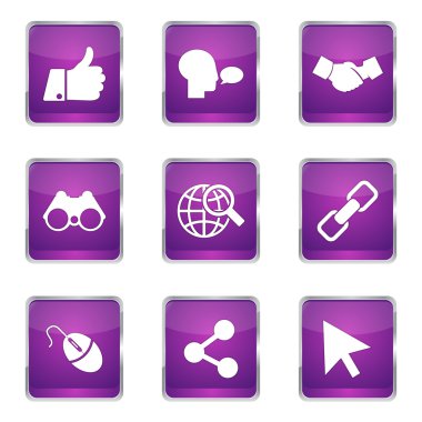 Sosyal Internet simge seti