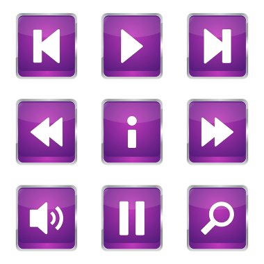 Çoklu ortam denetleyicisi Icon set