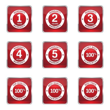 garanti garanti mühür Icon set