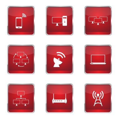 Telekom iletişim simgesi tasarım ayarla