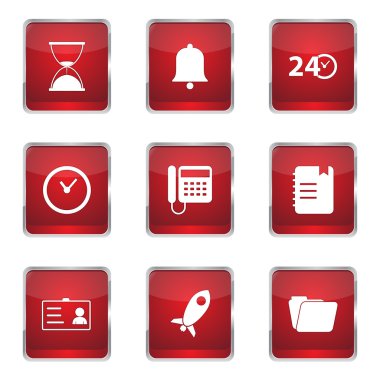 zaman süresi Icon set