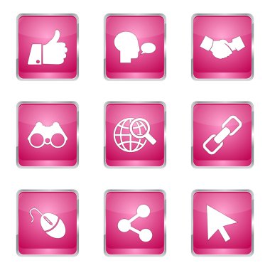 Sosyal Internet simge seti