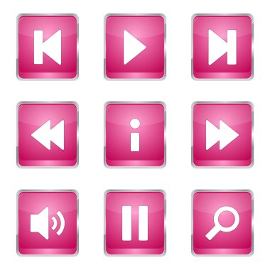 Çoklu ortam denetleyicisi Icon set