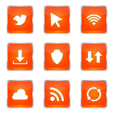 Web internet Sosyal Icon set