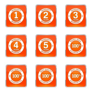 garanti garanti mühür Icon set