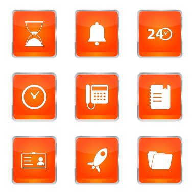 zaman süresi Icon set