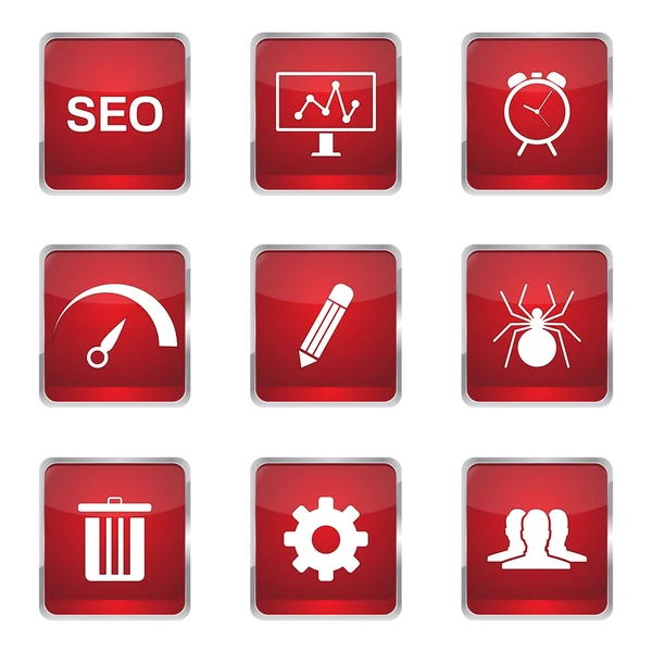 SEO Internet teken pictogram ontwerpset — Stockvector