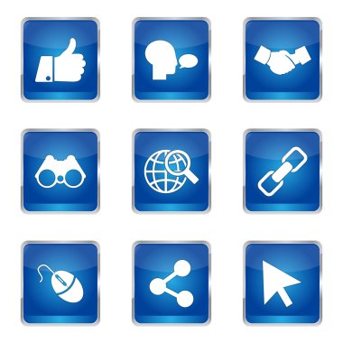 Sosyal Internet simge seti