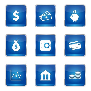 Finans bankacılık Icon set