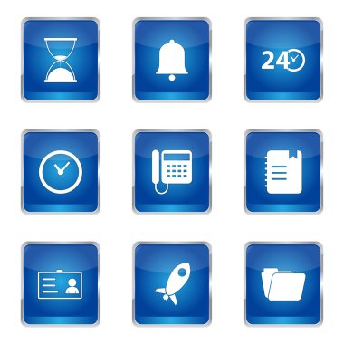 zaman süresi Icon set