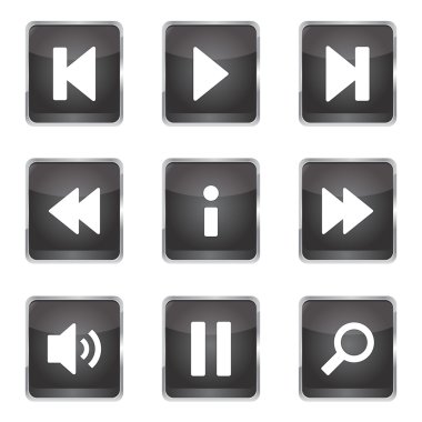 Çoklu ortam denetleyicisi Icon set