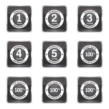 garanti garanti mühür Icon set