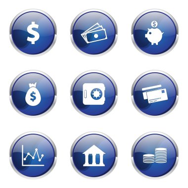 Finans bankacılık Icon set