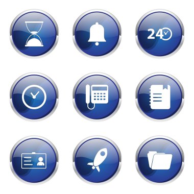 zaman süresi Icon set