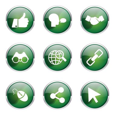 Sosyal Internet simge seti