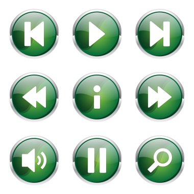Çoklu ortam denetleyicisi Icon set