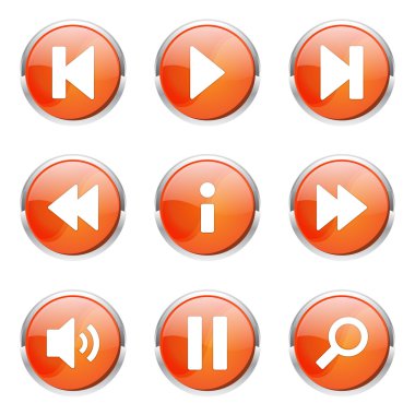 Çoklu ortam denetleyicisi Icon set