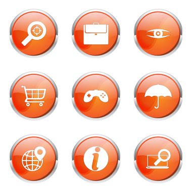 SEO Internet işareti simgesi tasarım kümesi