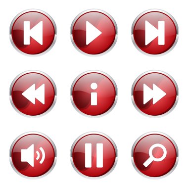 Çoklu ortam denetleyicisi Icon set