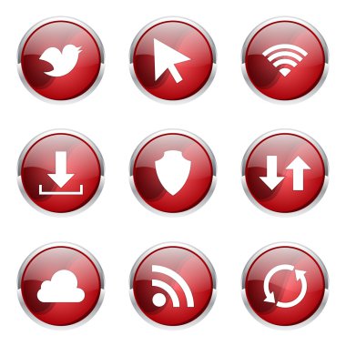 Web internet Sosyal Icon set