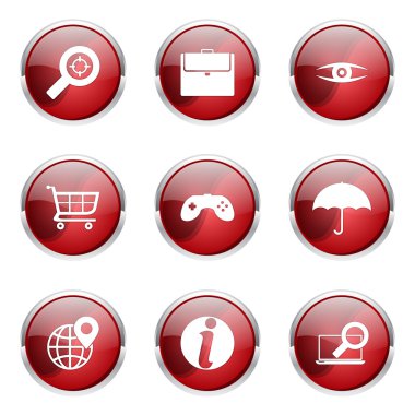 SEO Internet işareti simgesi tasarım kümesi