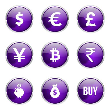 para birimi işareti Icon set