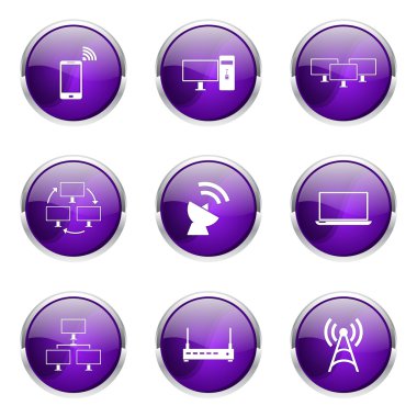 Telekom iletişim simgesi tasarım ayarla