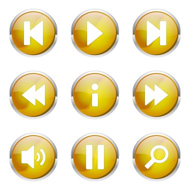 Çoklu ortam denetleyicisi Icon set