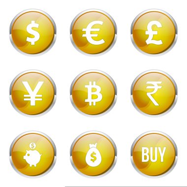 para birimi işareti Icon set