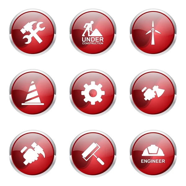 Herramientas de construcción Icon Design Set — Archivo Imágenes Vectoriales