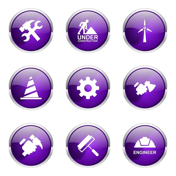 Construction Tools Icon Design Set — Stock Vector