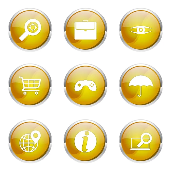 SEO Internett Sign Icon Design Set – stockvektor