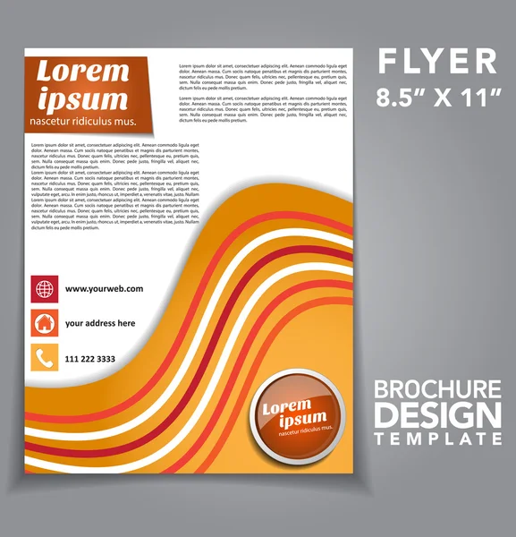 Flyer Brochure Vector Design — Stockový vektor