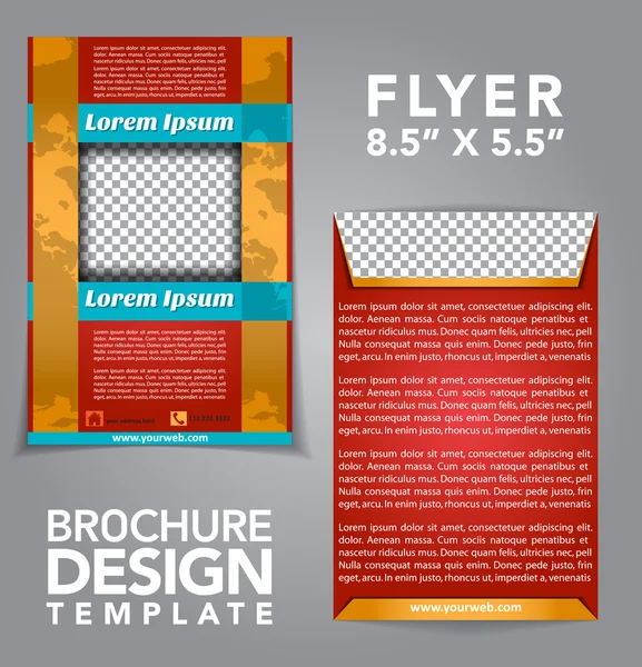 Flyer Brochure Vector Design — Stok Vektör