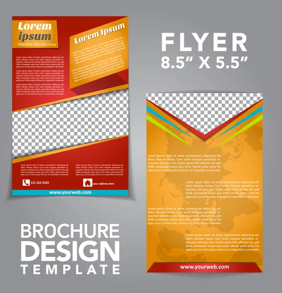 Flyer Brochure Vector Design — Stockový vektor