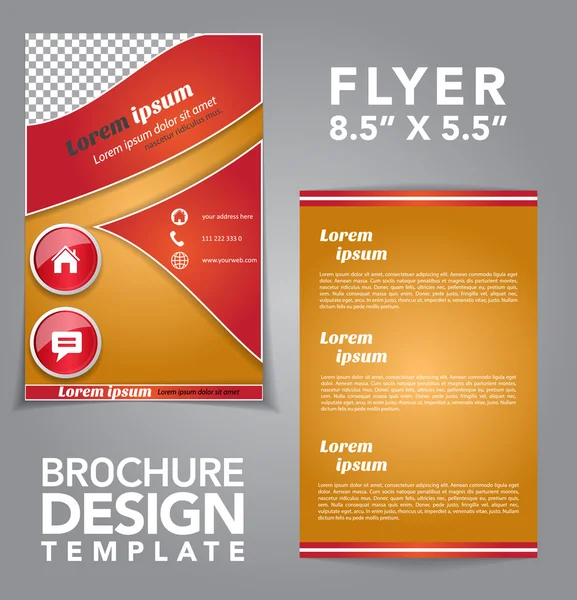 Flyer Brochure Vector Design — 스톡 벡터