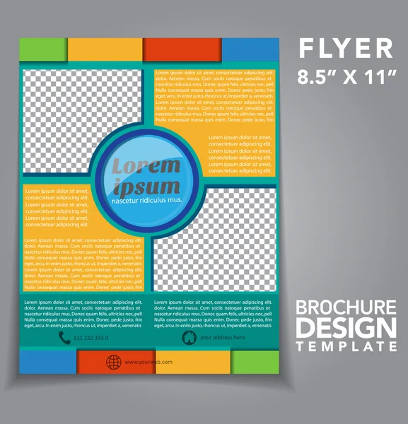 Flyer Brochure Vector Design — 스톡 벡터