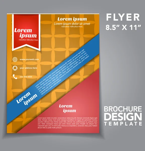 Flyer Brochure Vector Design — 图库矢量图片