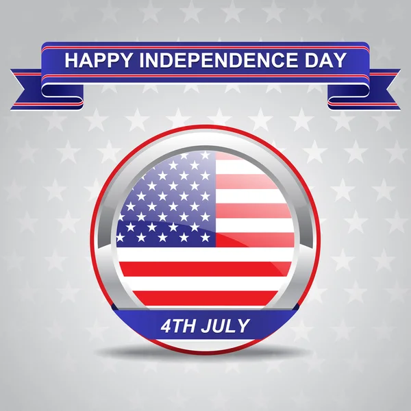 Neljäs heinäkuun Amerikan itsenäisyyspäivä — vektorikuva